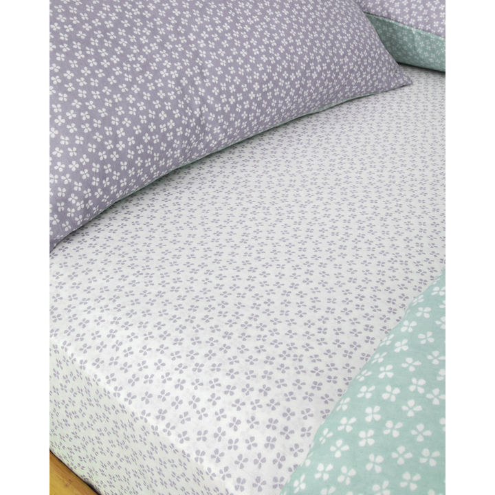Easy Iron Duvet Cover Set Celadon - Purple