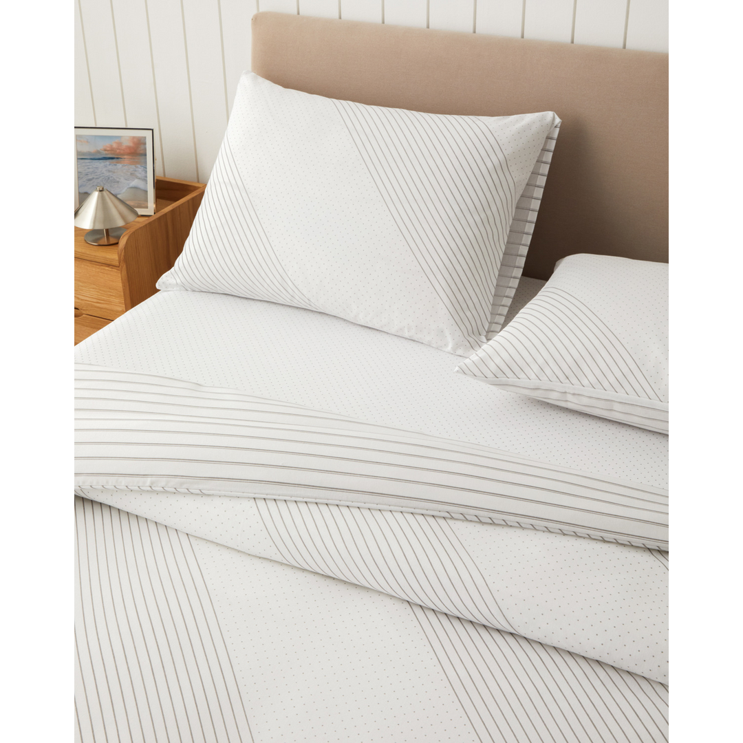 EH Easy Iron Duvet Cover Set Gray