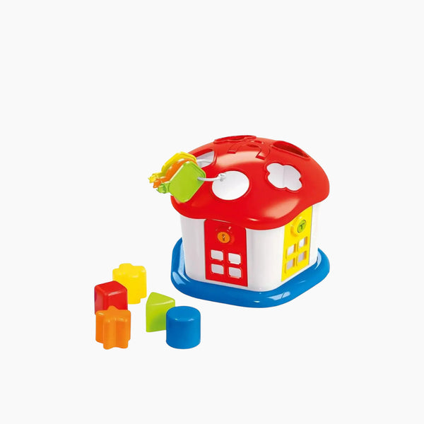 Dolu Shape Sorter Sweet House With Lockable Doors