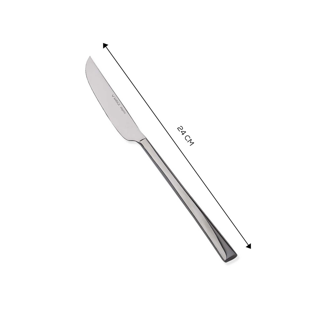 Karaca Flame Single Dinner Knife 24 cm – Platinum