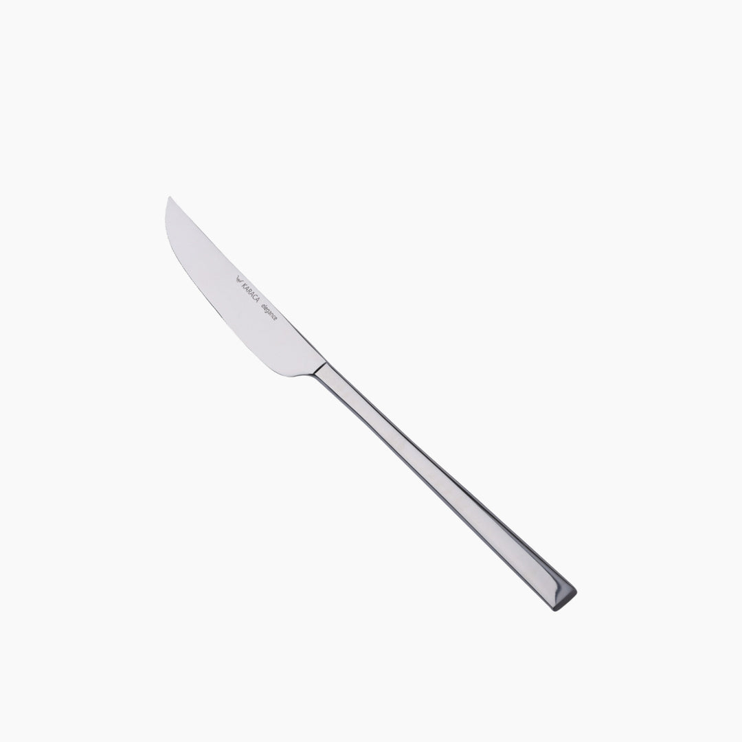KRC Flame Single Dessert Knife 22 cm – Platinum