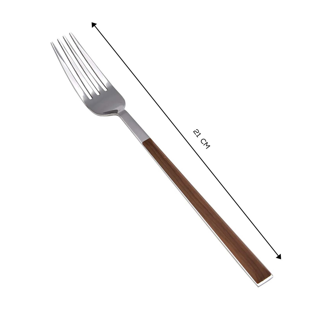 Karaca Salzburg Stainless Steel Table Fork 21 cm – Brown