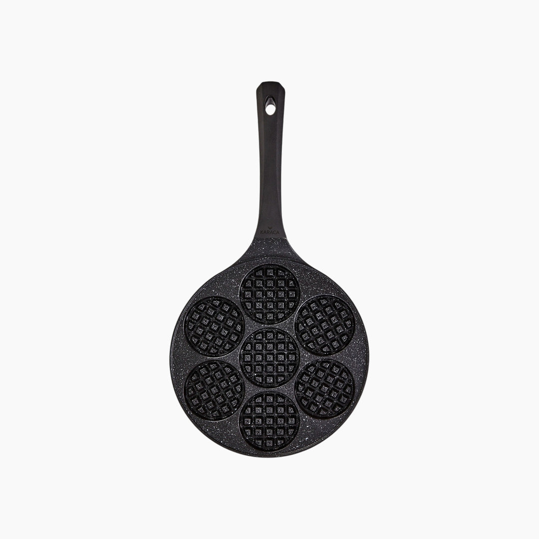 Karaca Waffle Frying Pan 26 cm - Black Granite