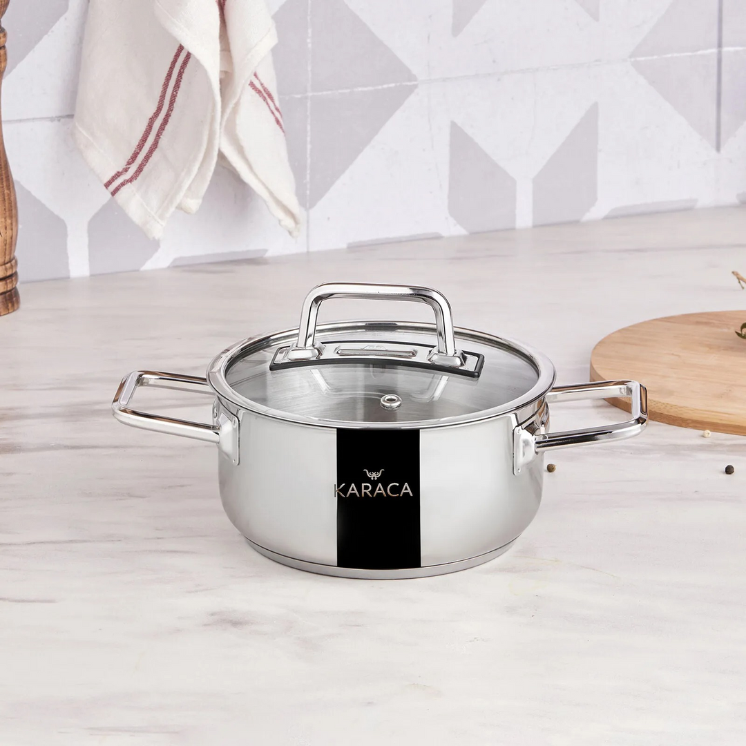 Karaca Galaxy Stainless Steel Pot 16 cm 1.6 L