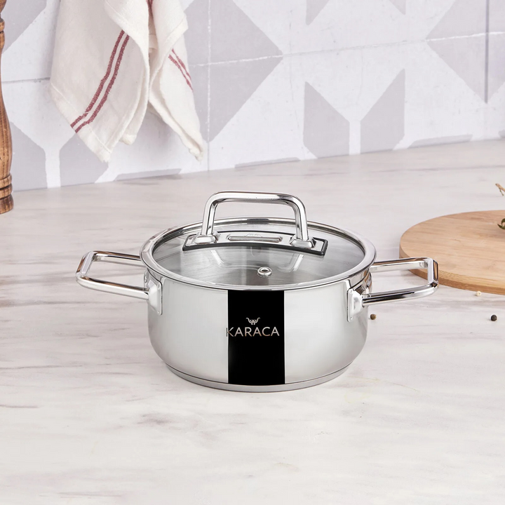 Karaca Galaxy Stainless Steel Pot 16 cm 1.6 L