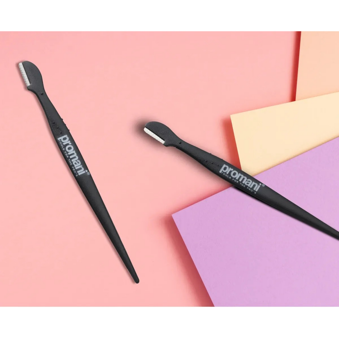 Promani 2 Pcs Touch-Up Eyebrow Razors With Groomer