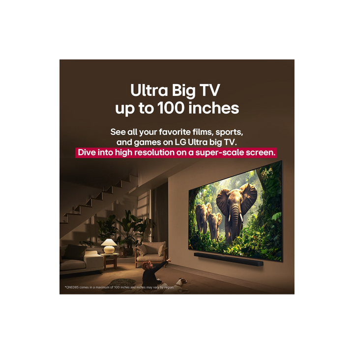 LG 86 inch QNED Evo AI Smart TV AI Magic