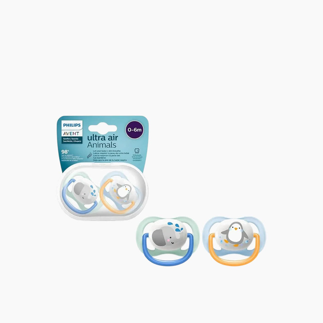 Philips Soother Air Coll Pacifier 2-pack with animal designs