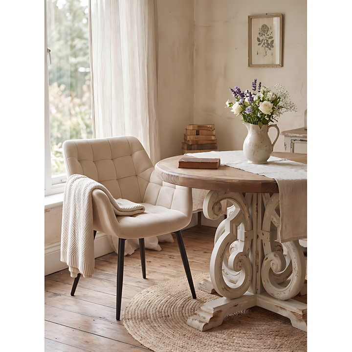 Clayre &amp; Eef Antique Circular Dining Table