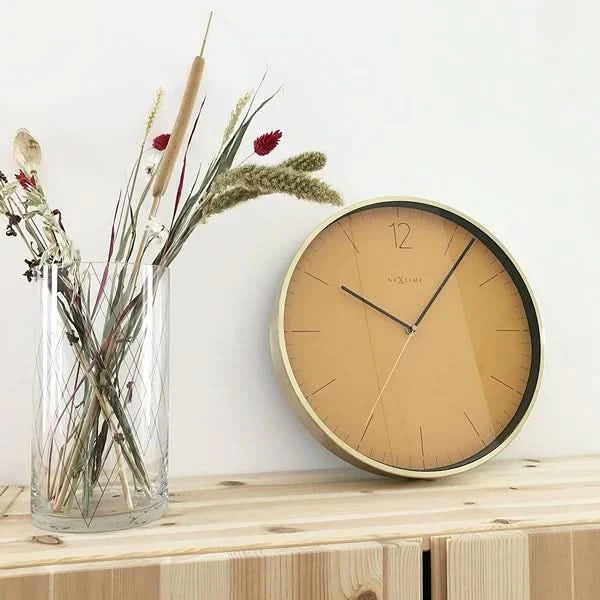 Nextime Essential Gold Wall Clock