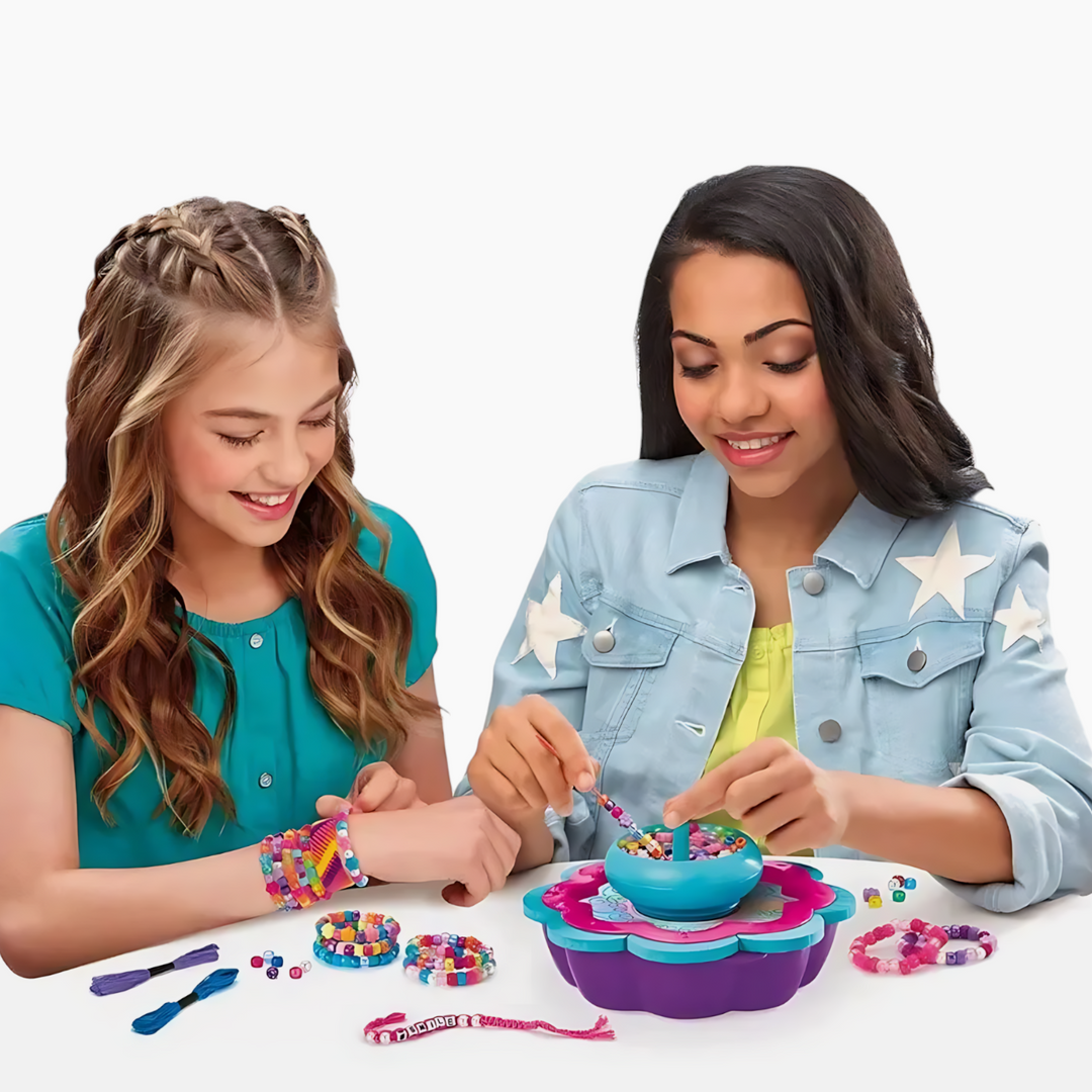 Cra-Z-Art Shimmer N Sparkle 2-In-1 Spin &amp; Bead Friendship Studio