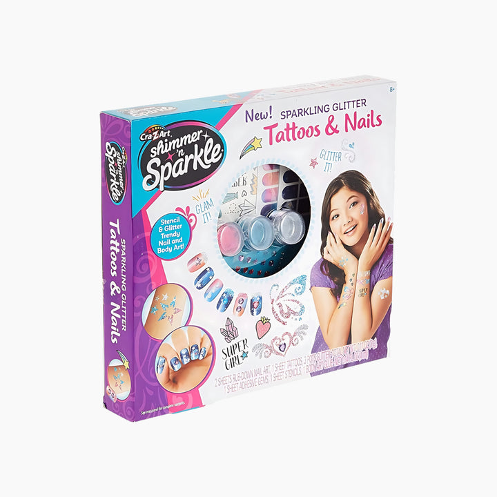 Cra-Z-Art Shimmer N Sparkle Sparkling Glitter Tattoos And Nails