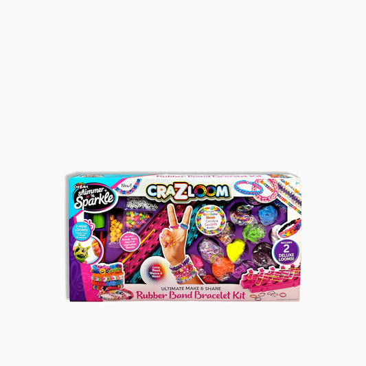 Cra-Z-Art Shimmer N Sparkle Cra-Z-Loom Rubber Band Bracelet Kit