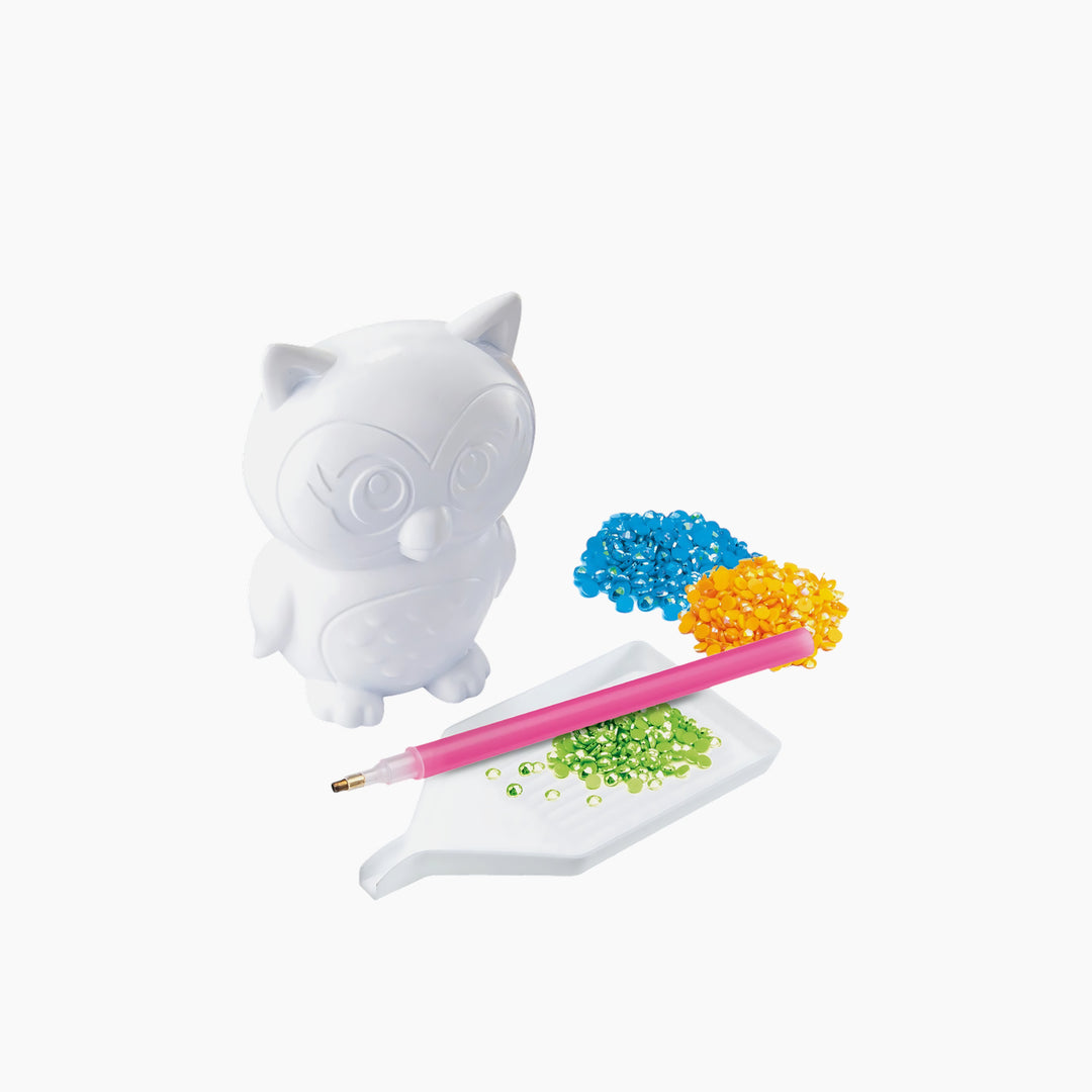 Cra-Z-Art Shimmer N Sparkle 3D Crystal Gem Creations set with owl and unicorn figures