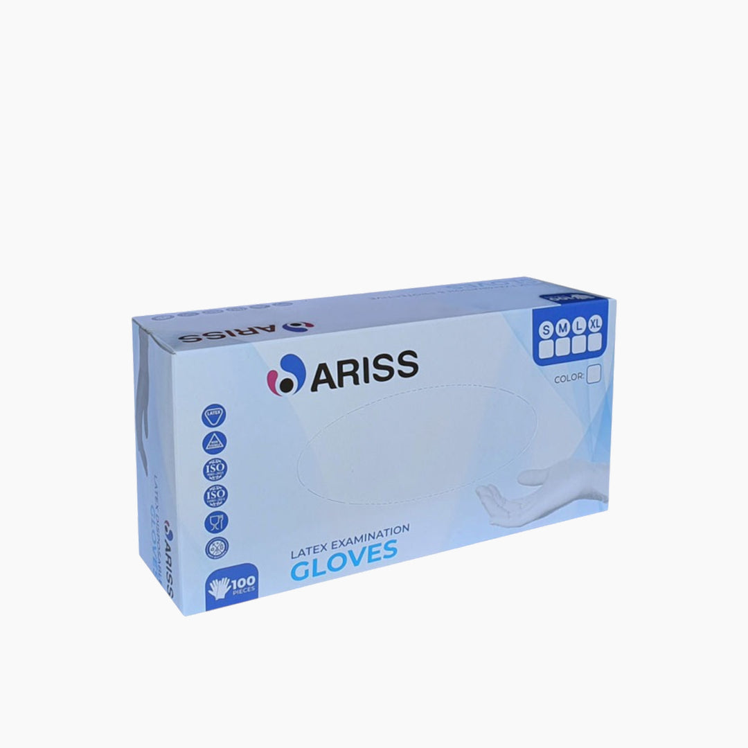 Ariss Latex Gloves Black Large