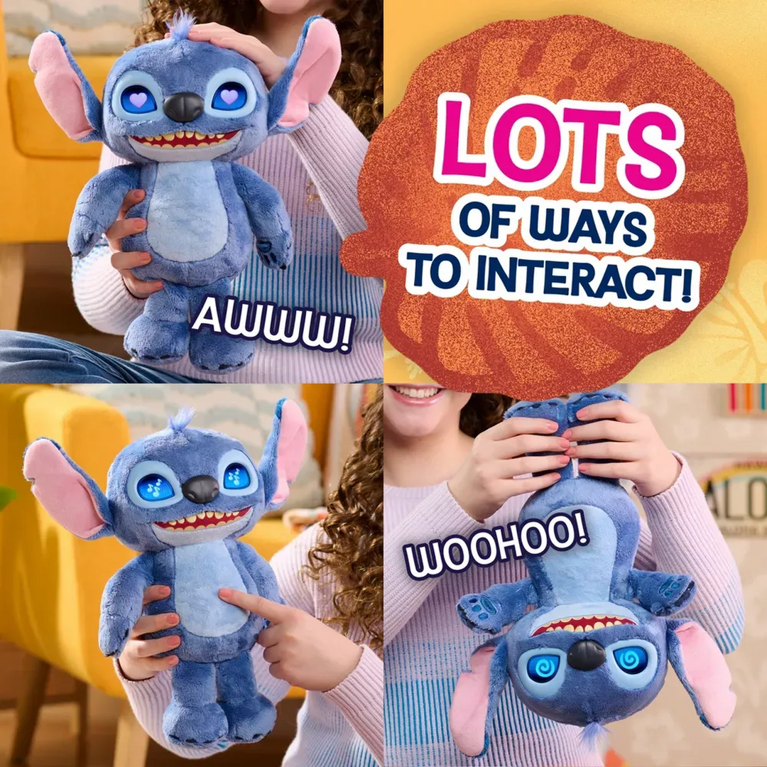 Just Play Stitch Interactive Plush Toy 30Cm