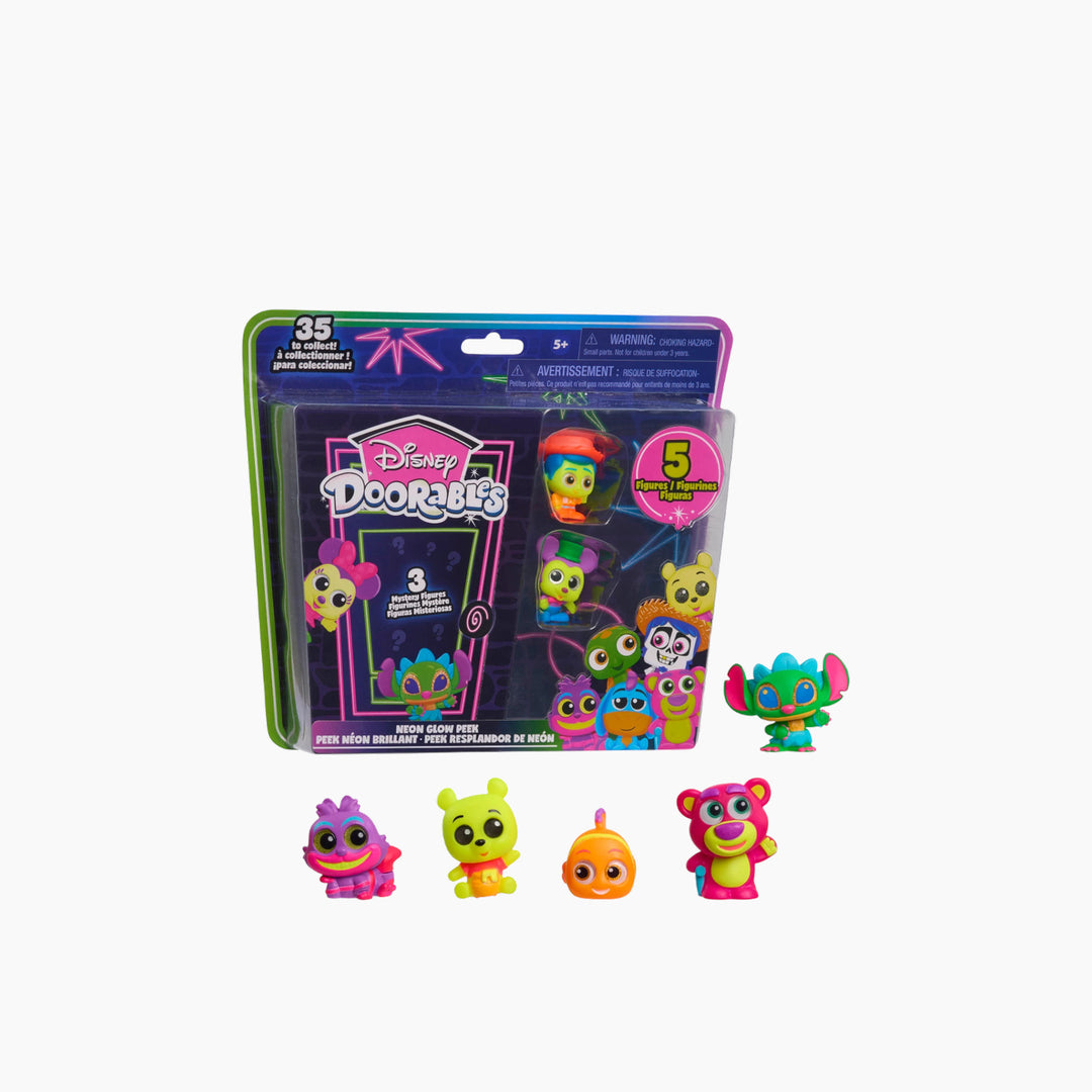 العب فقط لعبة Disney Doorables Neon Glow Peek