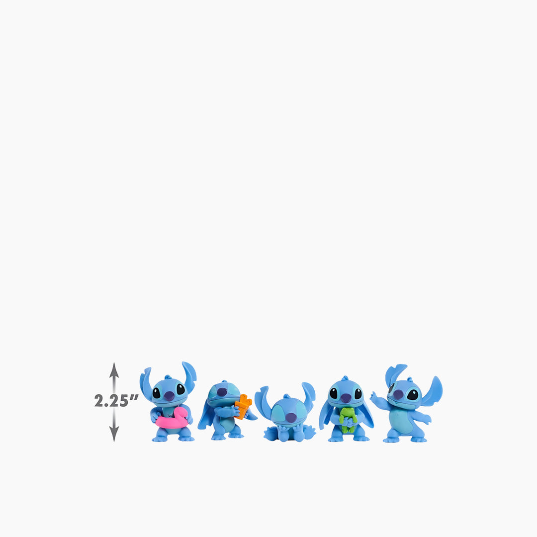 Just Play Stitch 2 Inch Collectible 5 Figure Pack
