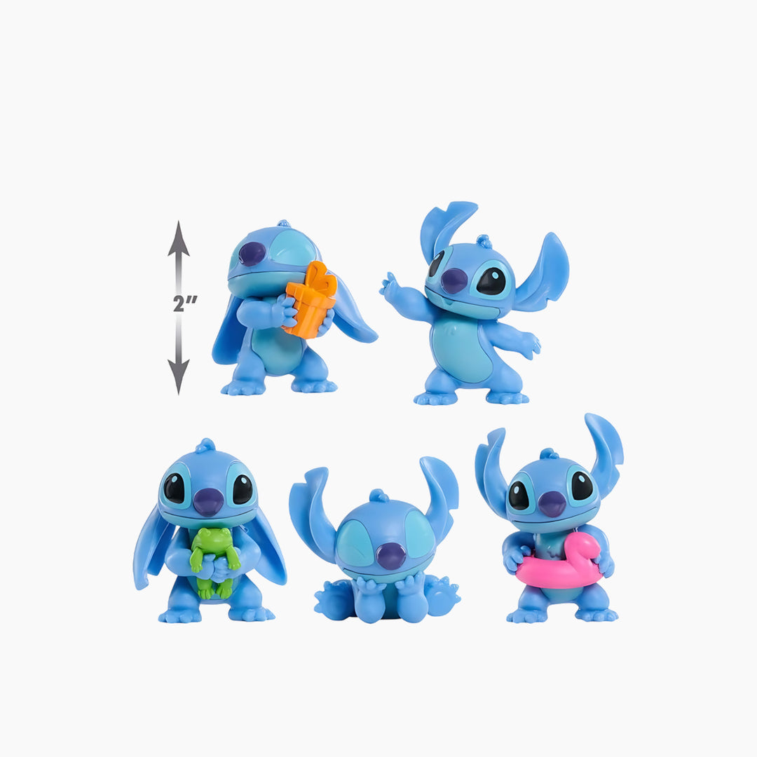 Just Play Stitch 2 Inch Collectible 5 Figure Pack