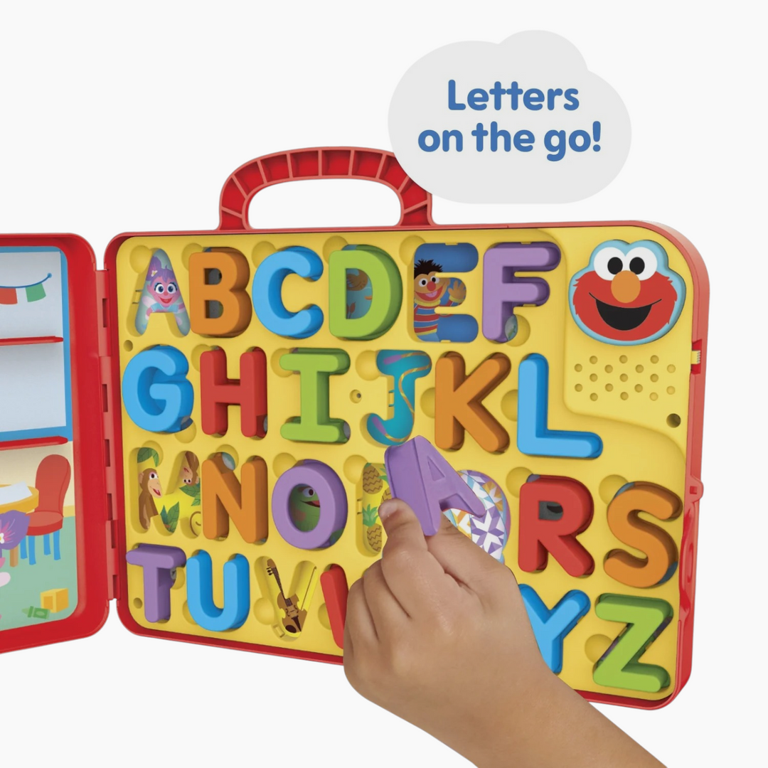 Just Play Sesame Street Elmos Learning Letters Bus Activity Board
