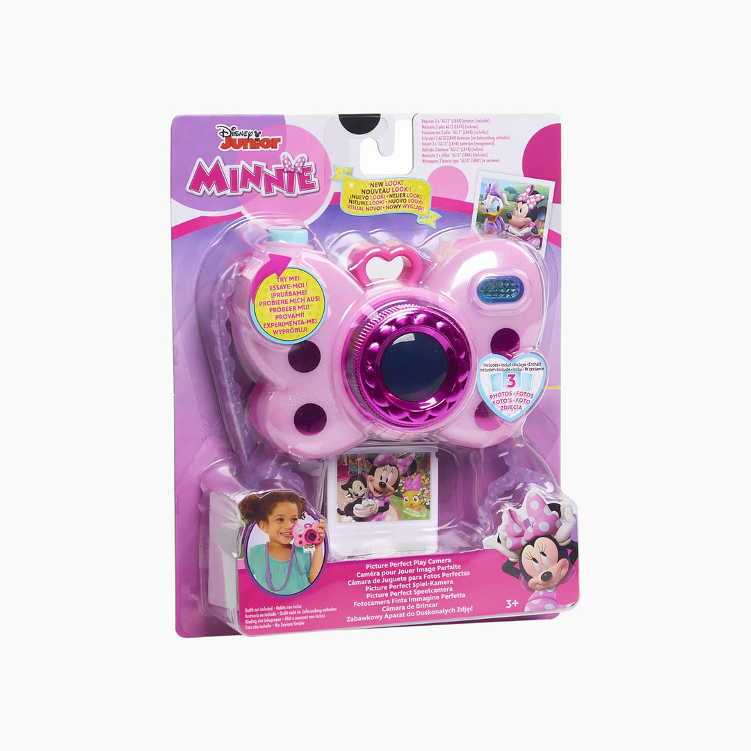 Just Play Disney Junior Minnie Mouse Picture Perfect Play Camera Lights And Sounds Pink 4 Pieces