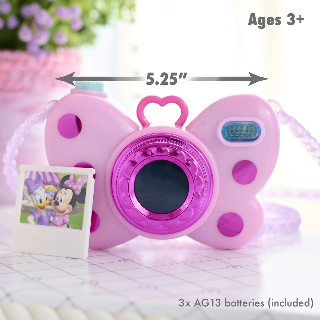 Just Play Disney Junior Minnie Mouse Picture Perfect Play Camera Lights And Sounds Pink 4 Pieces