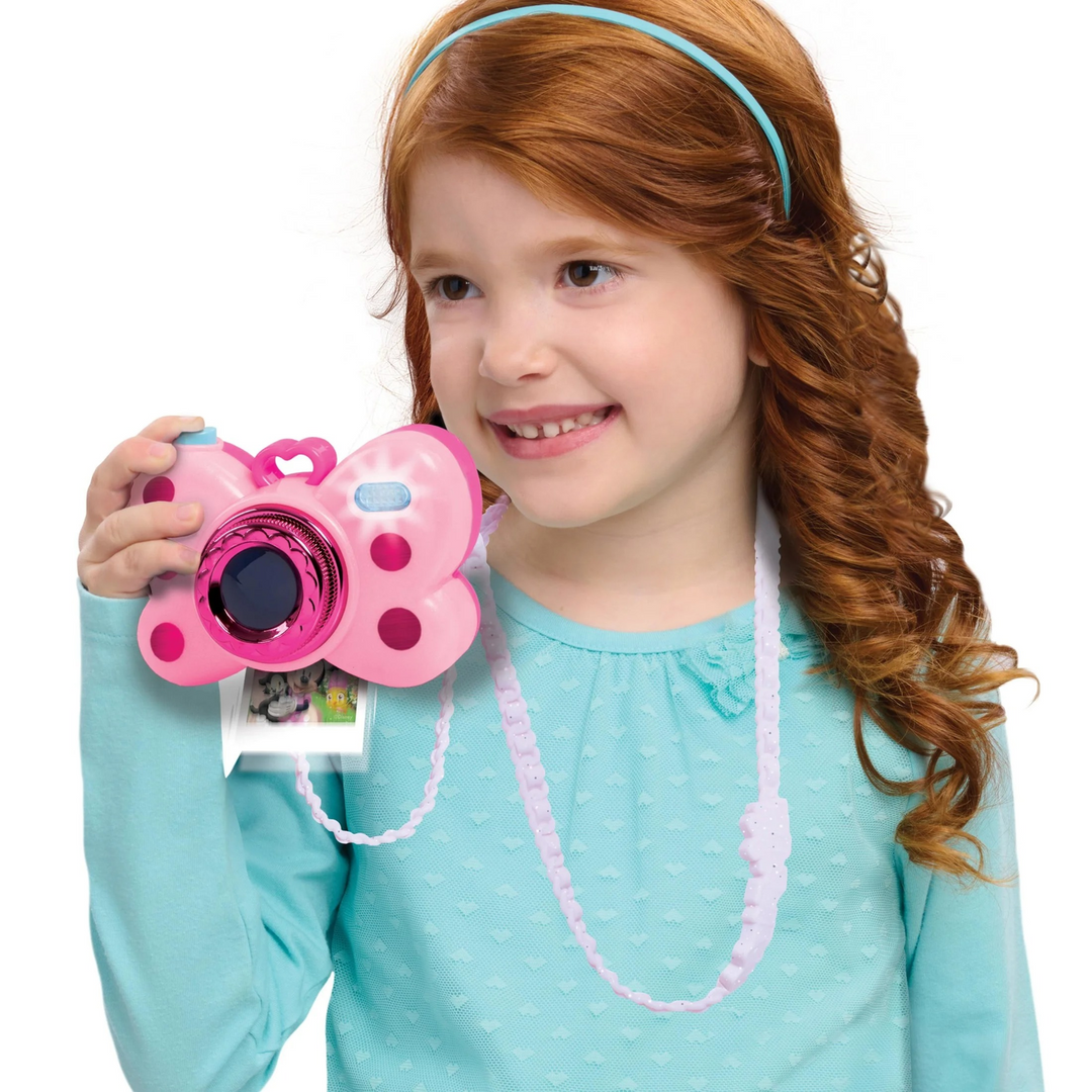 Just Play Disney Junior Minnie Mouse Picture Perfect Play Camera Lights And Sounds Pink 4 Pieces