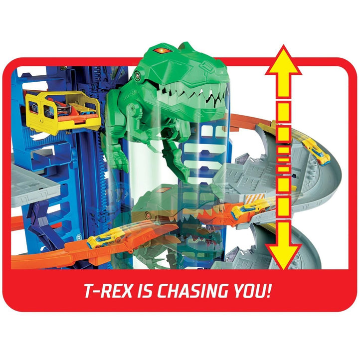 Hot Wheels Robo T-Rex Ultimate Garage