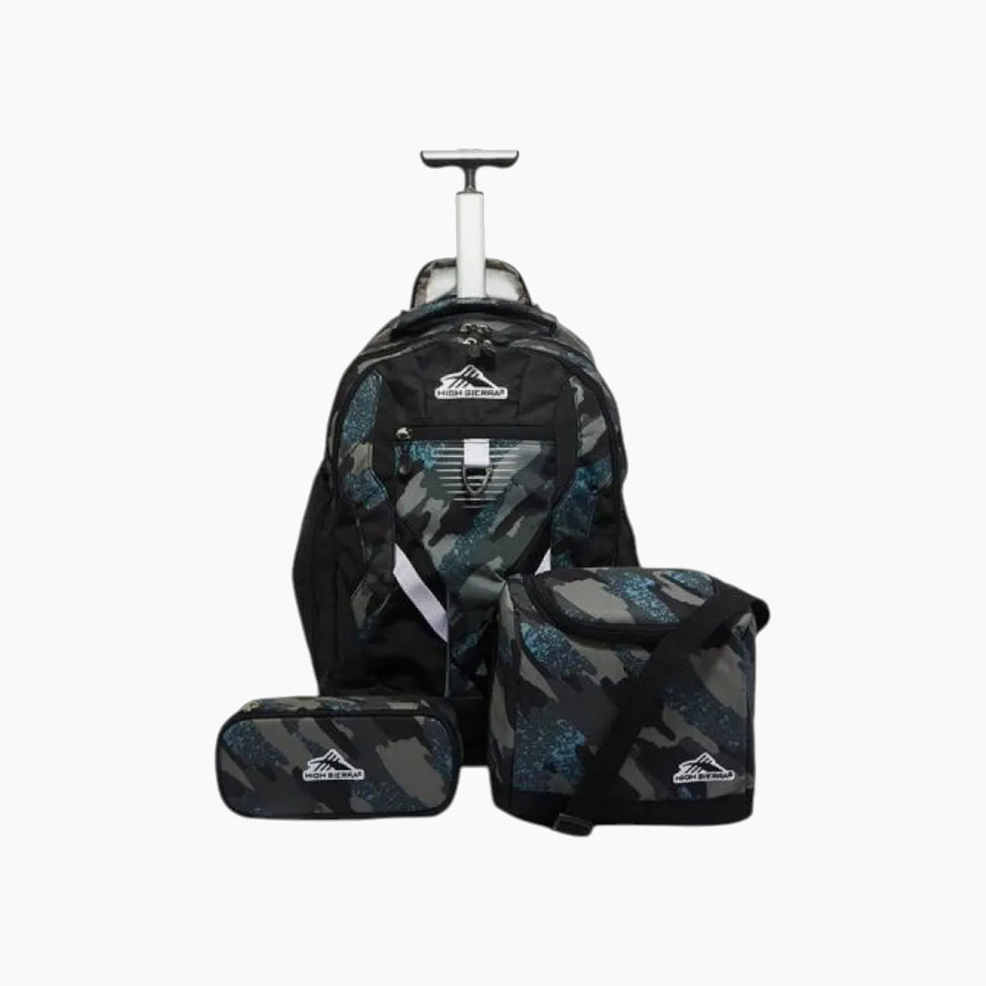 High wheeled backpack travel school bag Set3