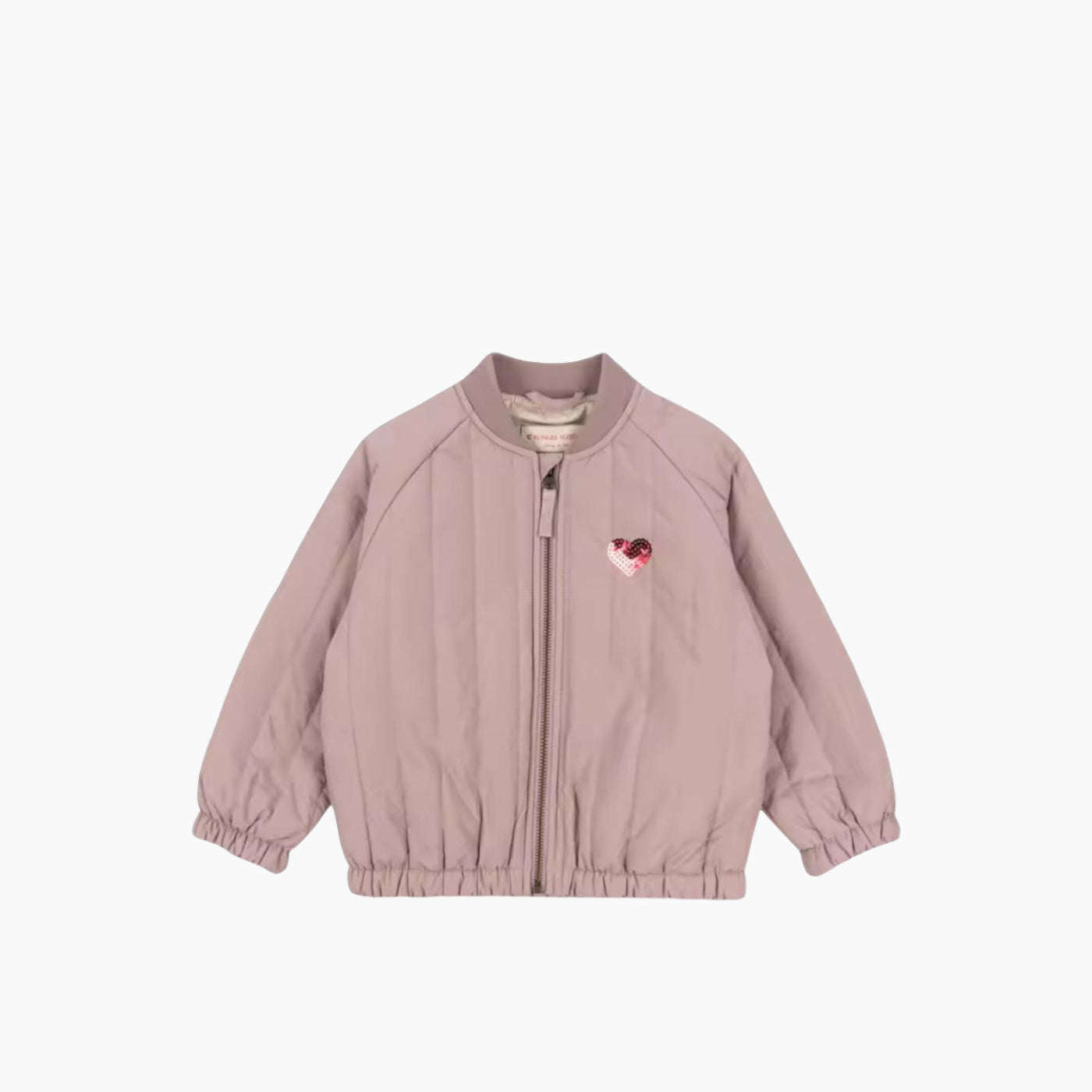 Konges Kids Lightweight Heart Zip Jacket – Mauve