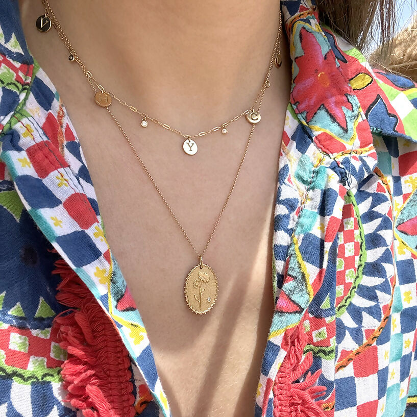 BabyChic Fine Jewelry Birthflower Necklace