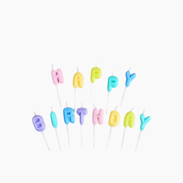 Happy Birthday Candles Set
