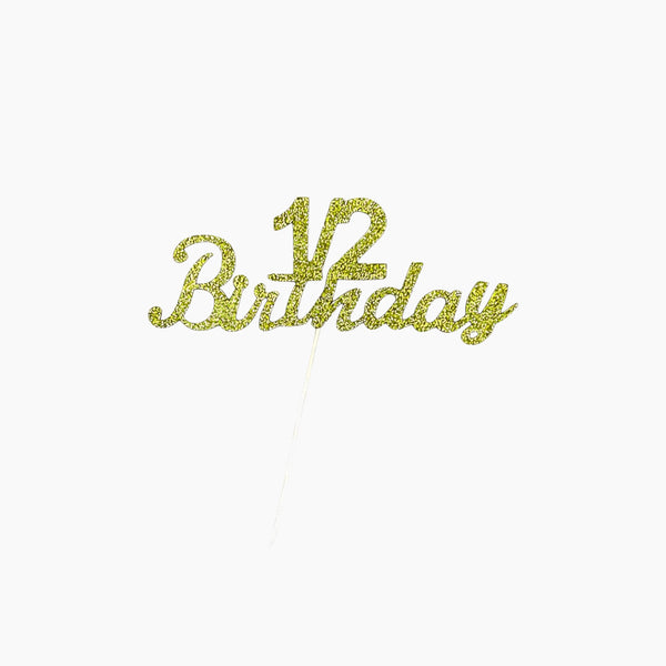 1/2 Birthday Cake Topper