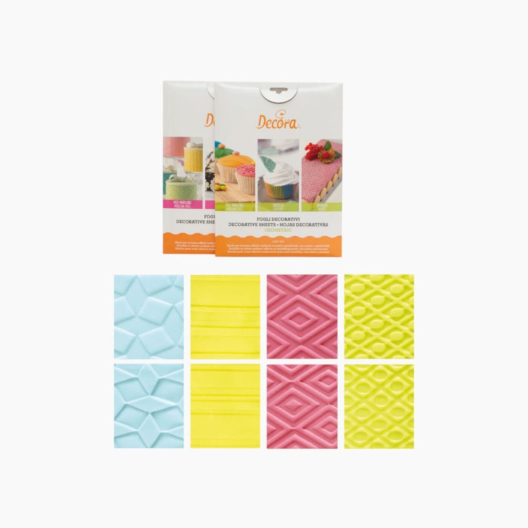 Decora Geometric Effect Embossing Mats - HUNA