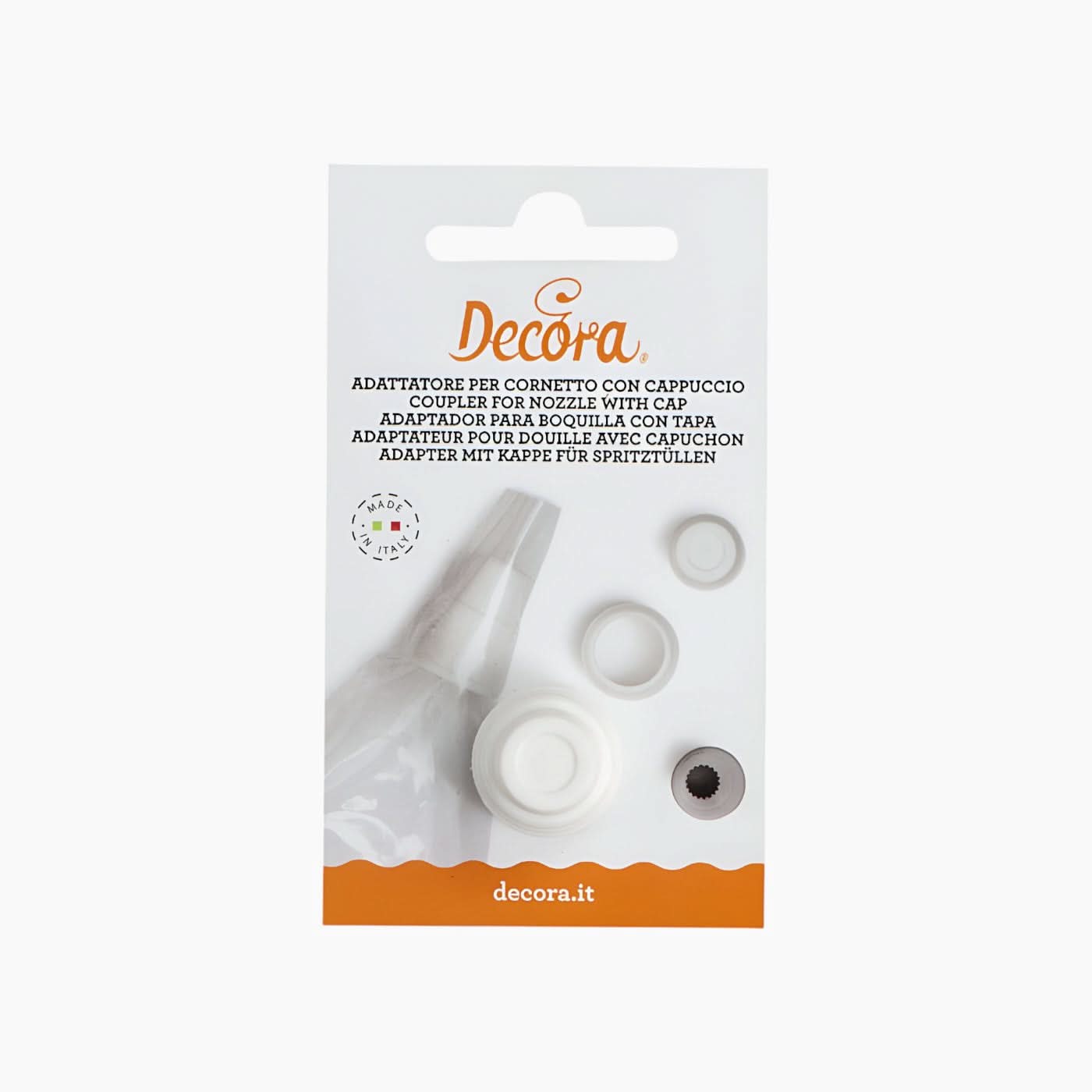 Decora Standard Coupler with Cap Decorating Tool Decora Standard Coupler with Cap Decorating Tool
