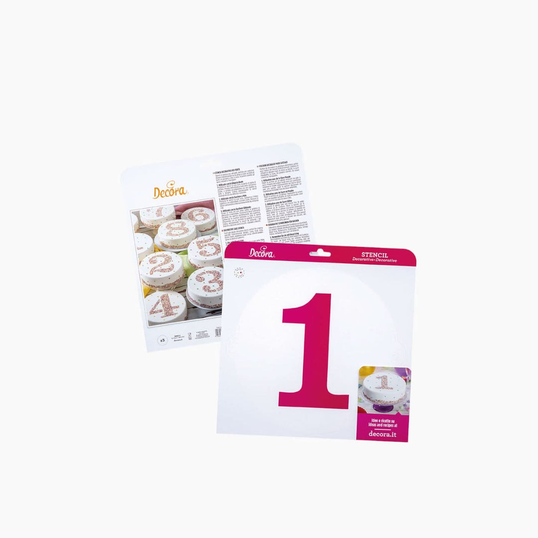 Decora Stencil Numbers Baking Stencils - HUNA