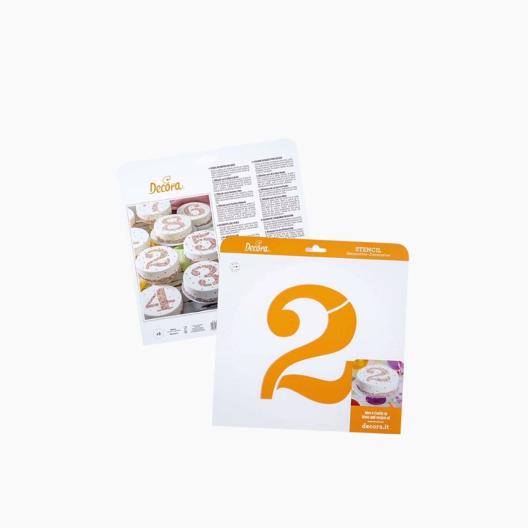 Decora Stencil Numbers Baking Stencils - HUNA
