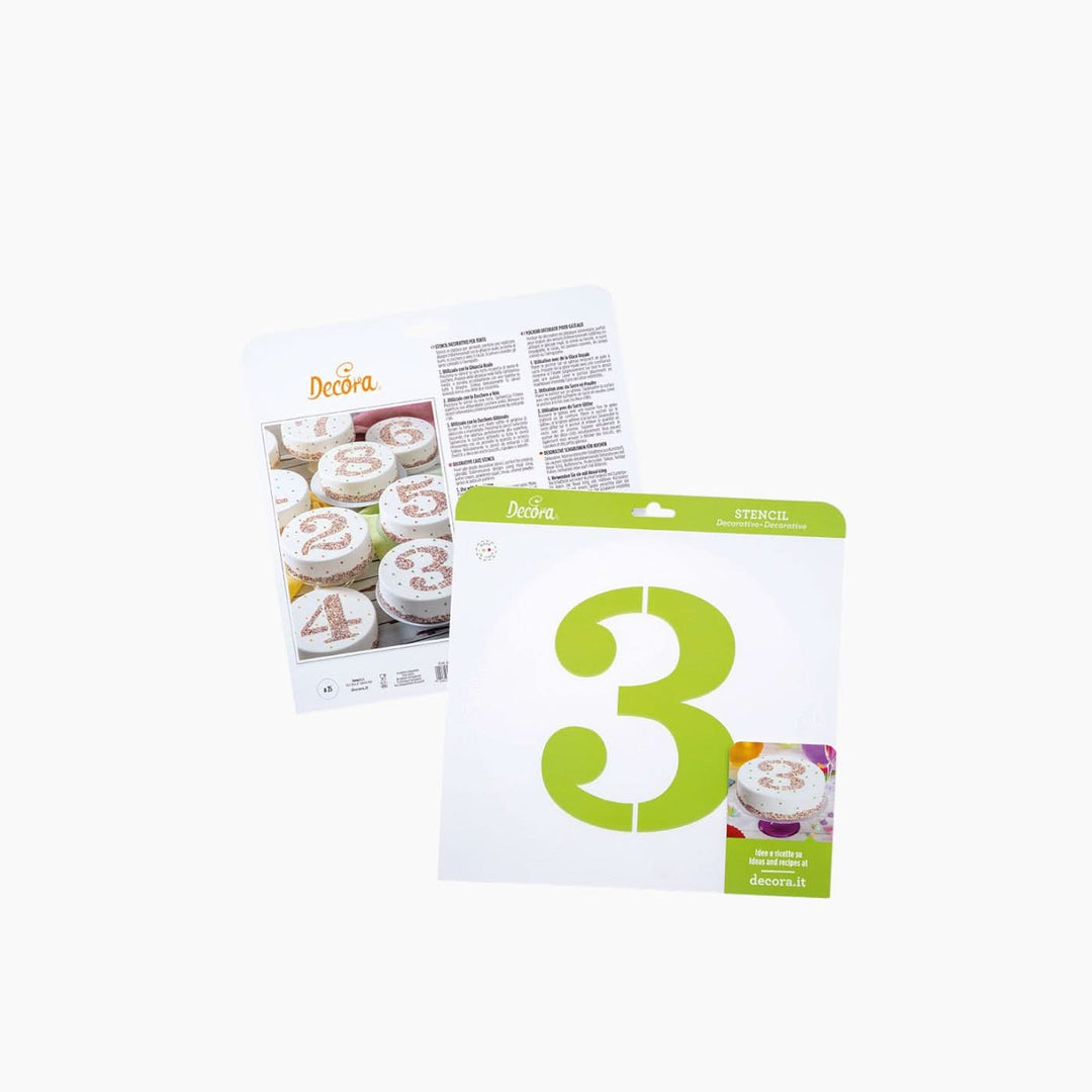 Decora Stencil Numbers Baking Stencils - HUNA