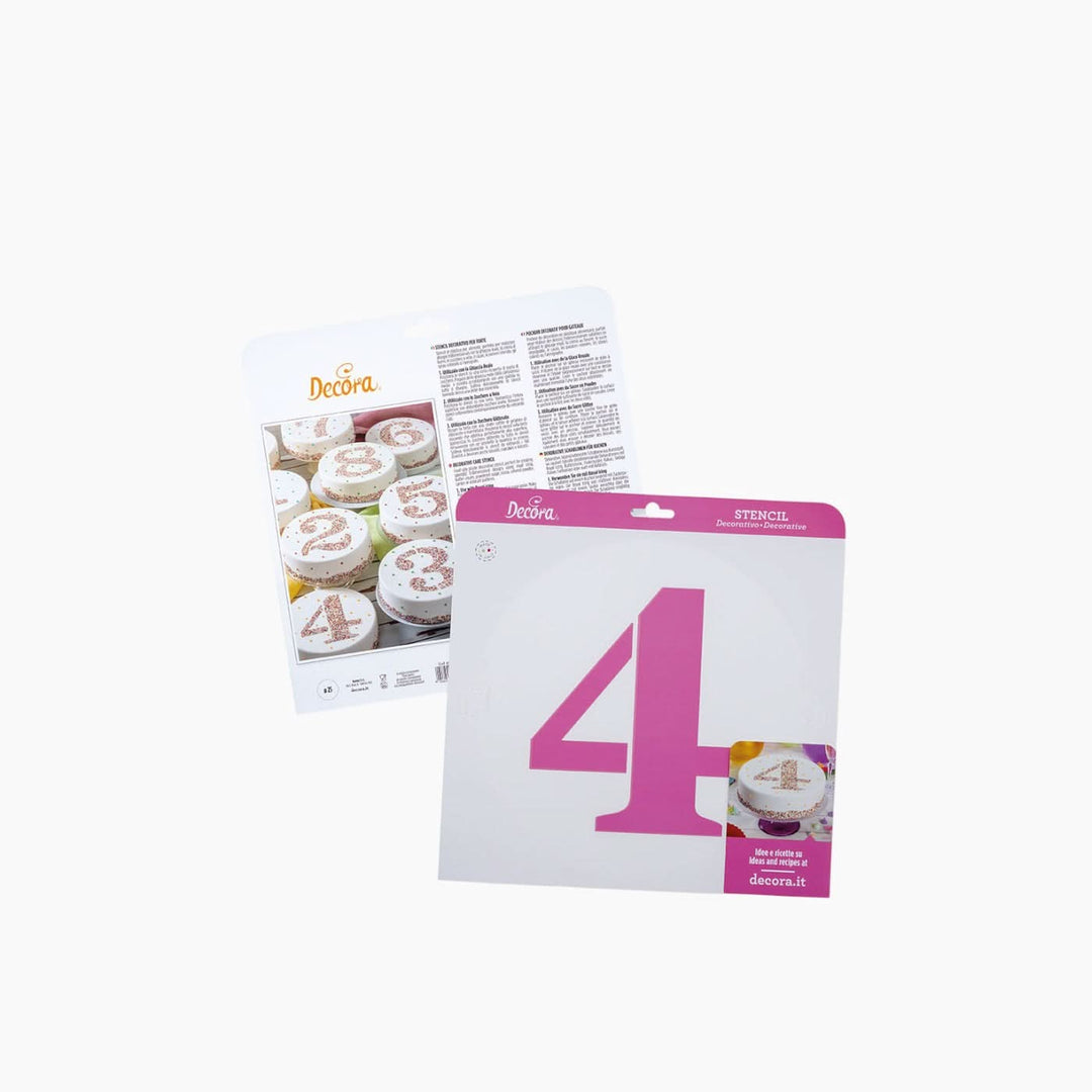 Decora Stencil Numbers Baking Stencils - HUNA