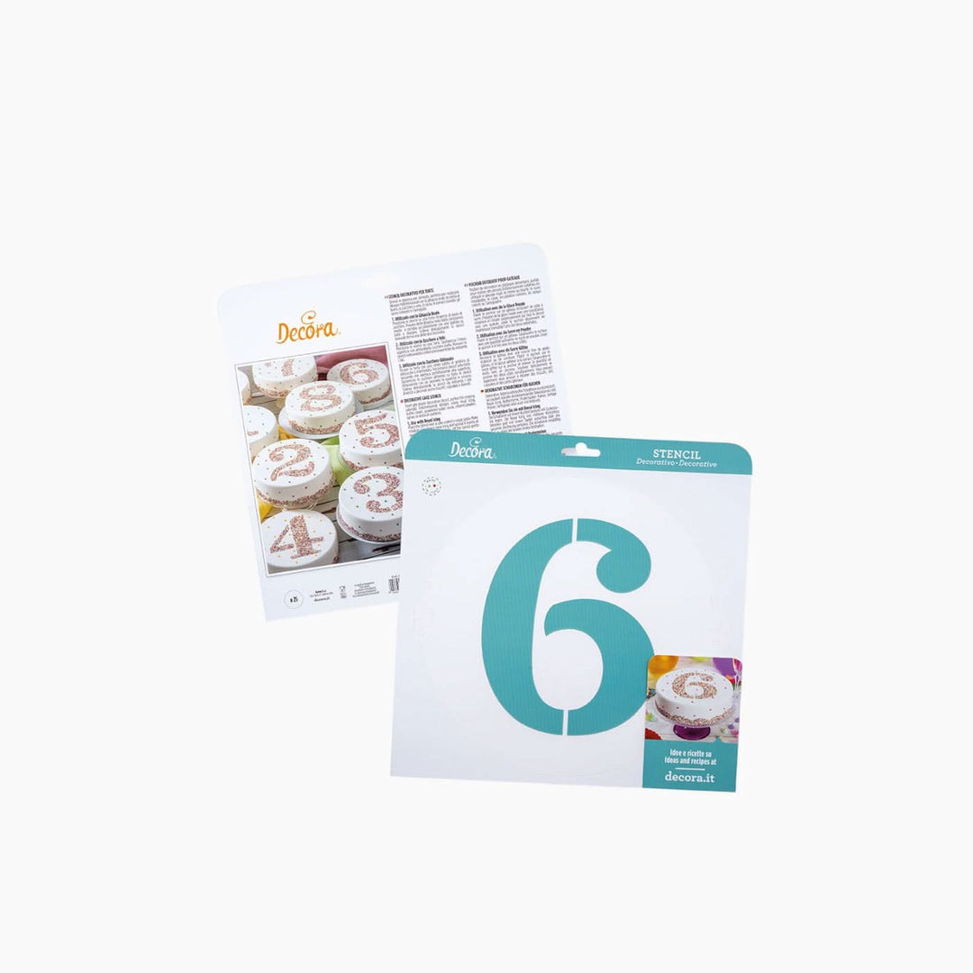 Decora Stencil Numbers Baking Stencils - HUNA