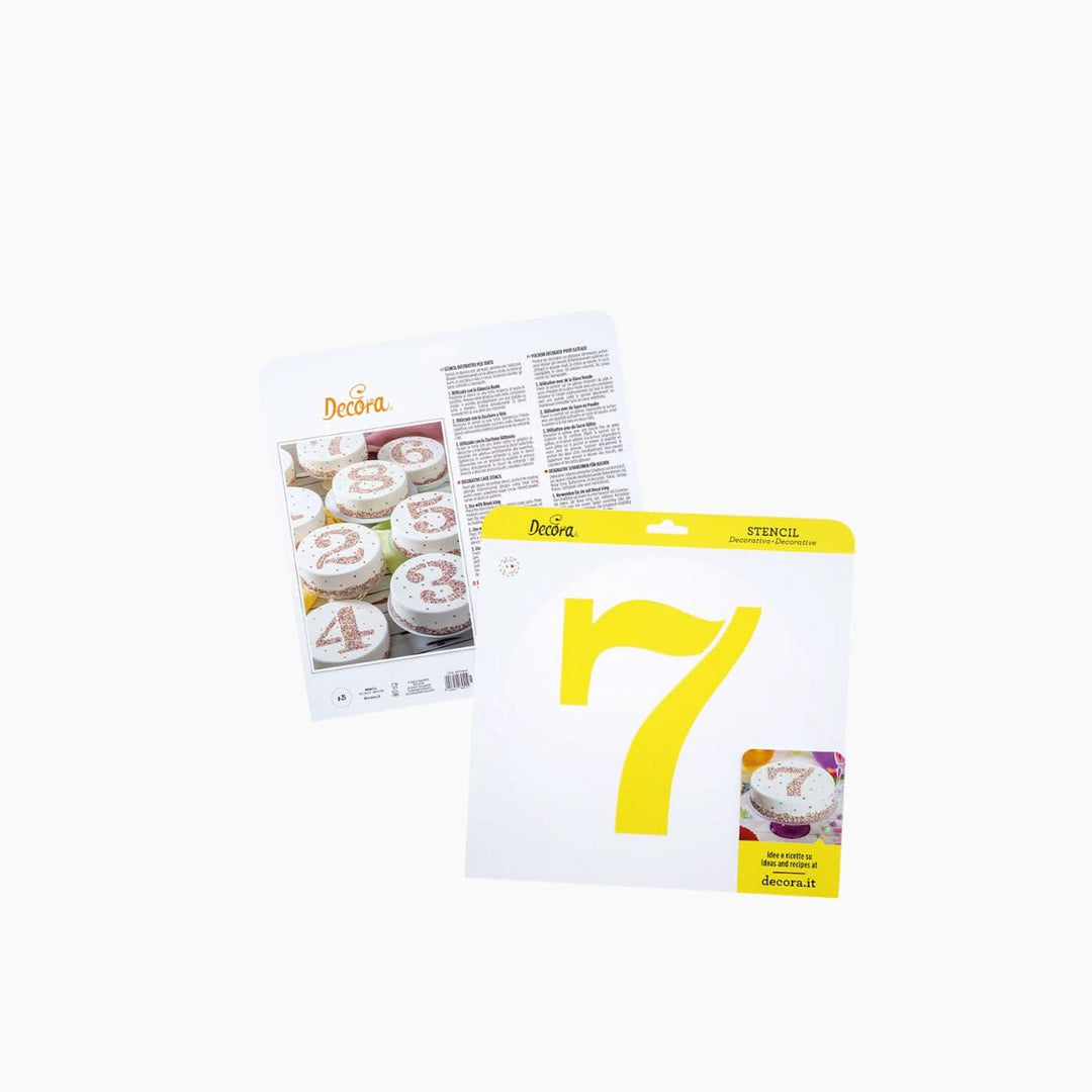 Decora Stencil Numbers Baking Stencils - HUNA