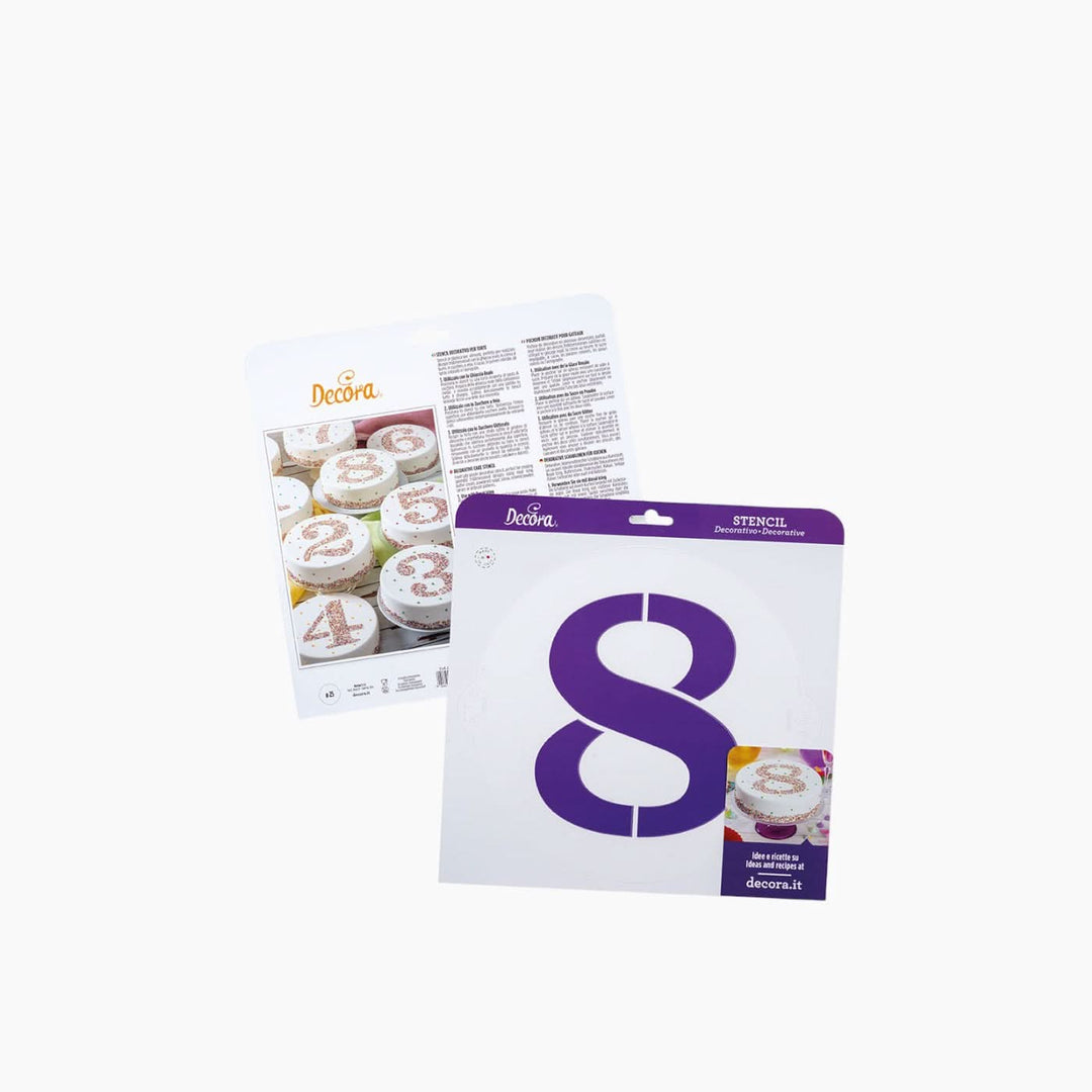 Decora Stencil Numbers Baking Stencils - HUNA