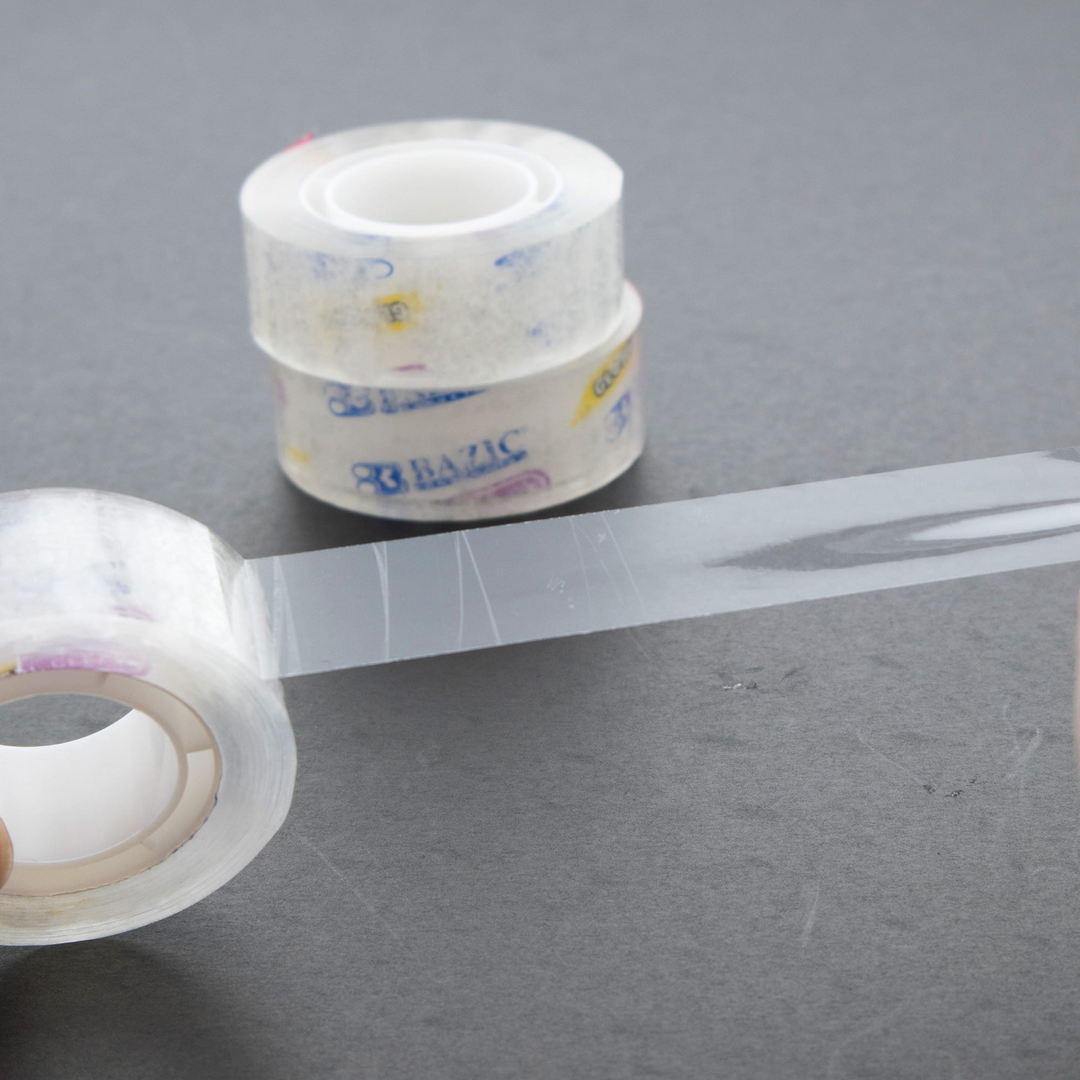 Bazic 3/4" x 1000" Crystal Clear Tape Refill 3-Pack