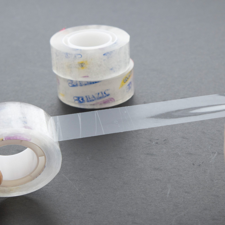 Bazic 3/4" x 1000" Crystal Clear Tape Refill 3-Pack