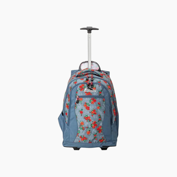 High Sierra Curve Wheeled Backpack – Dark Blue &amp; Durable