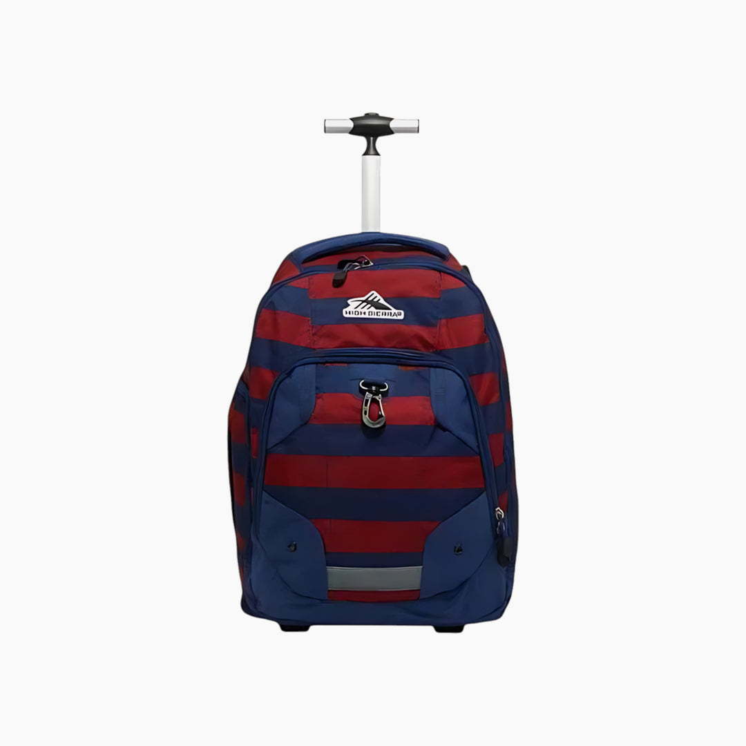 High Sierra Zestar Wheeled Backpack – Blue &amp; Red Combo