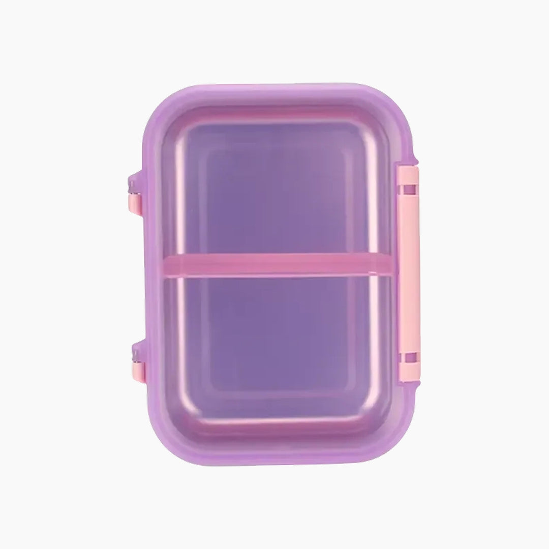 Smash Stainless Steel Hinged Lid Snack Box 1.80 L Purple-Pink