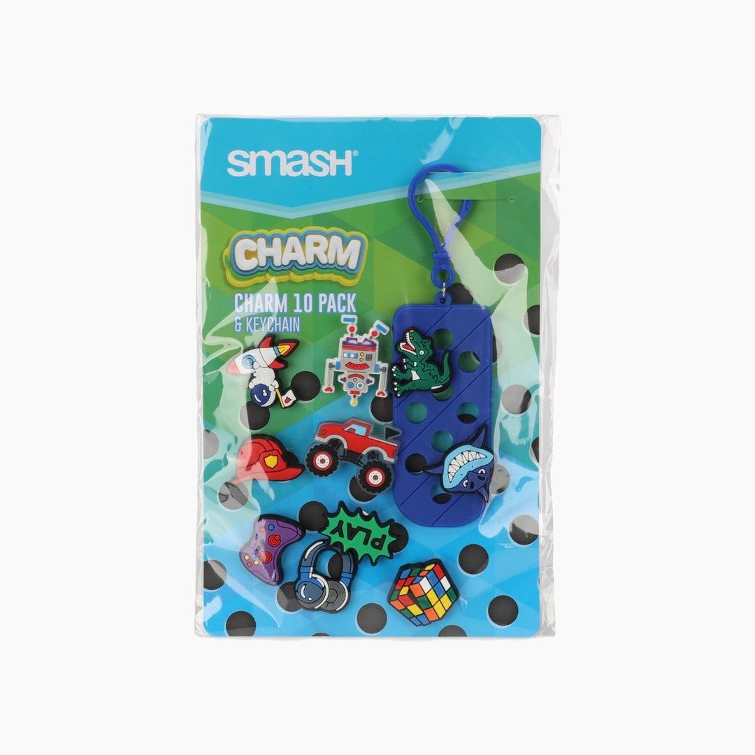 Smash Charm Keyring Pack Of 10 Charms