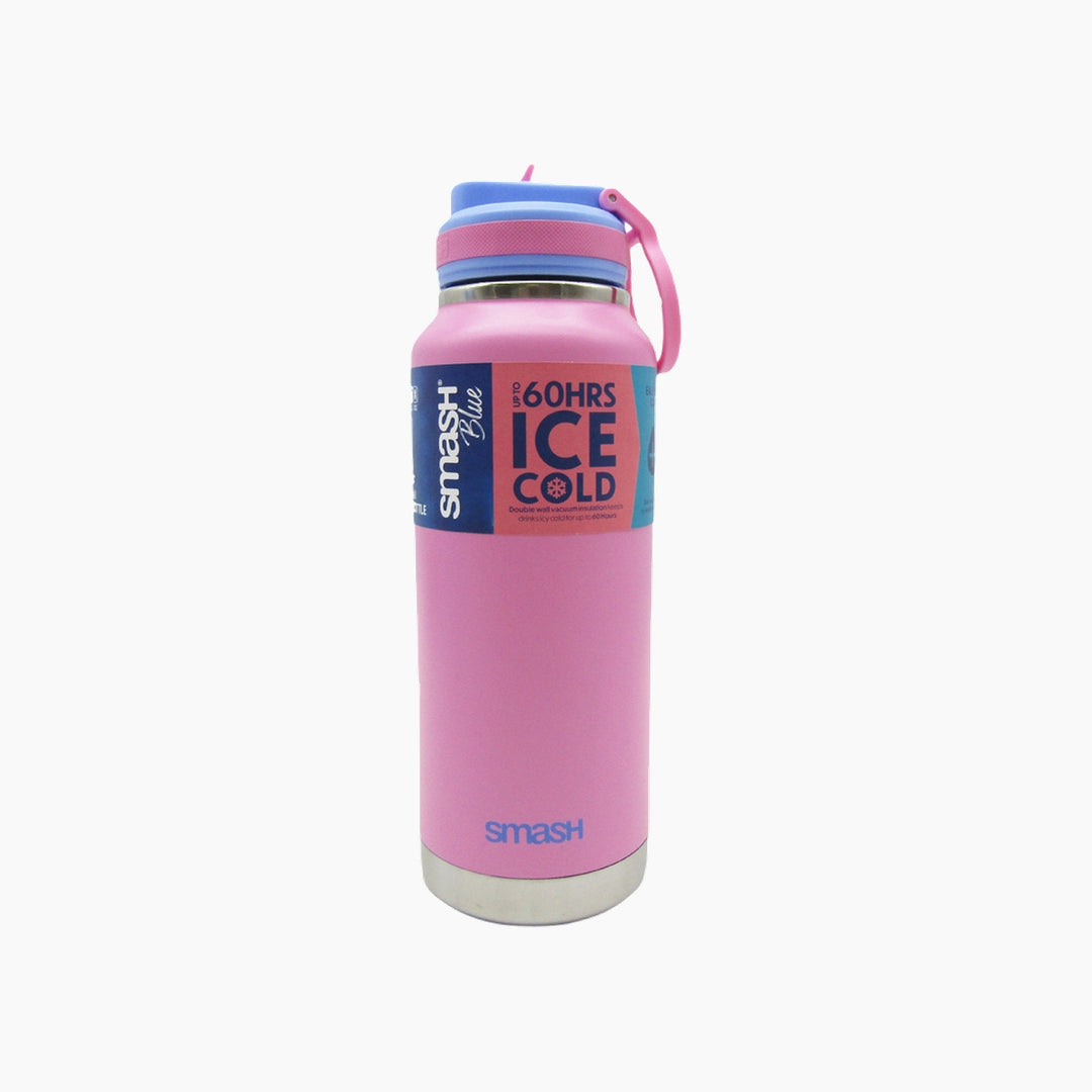 Smash Stainless Steel Double Wall Bottle 1L - Pink