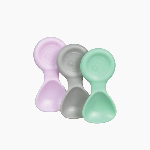 Mini Spoon Pastel 3 Pack Sage, Silver & Pink